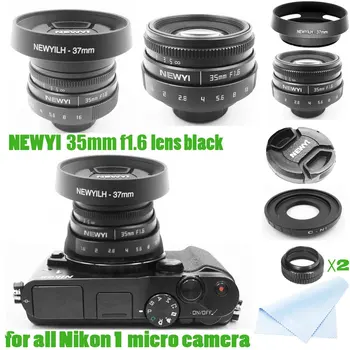 

Mini 35mm f/1.6 APS-C TV Lens for Nikon1 V1 / J1 / V2 / J2 / J3 / V3 / S1 / S2 / AW1 / JMount Camera hood Adapter