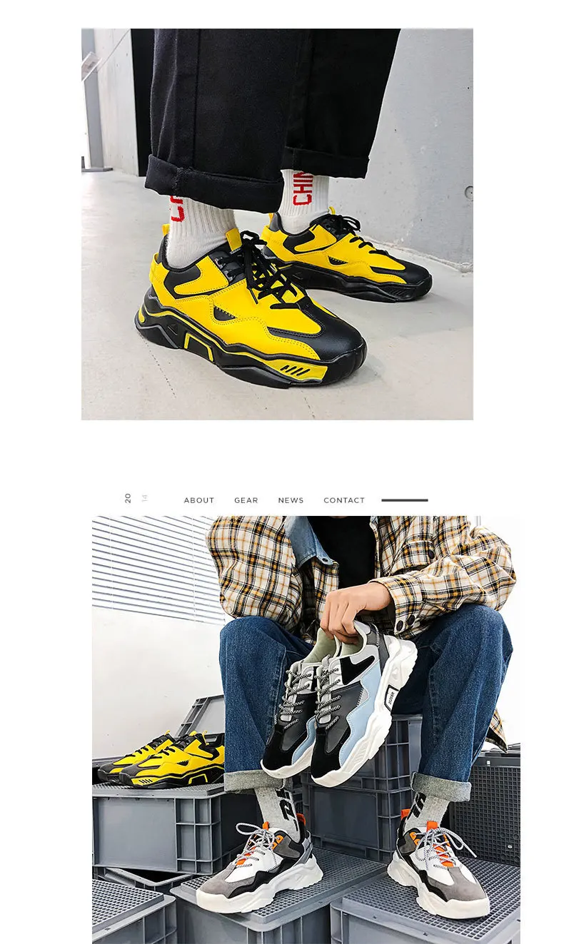 Модный Резиновый отражающий спортивная обувь для мужчин Низкие черные желтые кроссовки Homme удобные Schuhe Herren Roshe Run