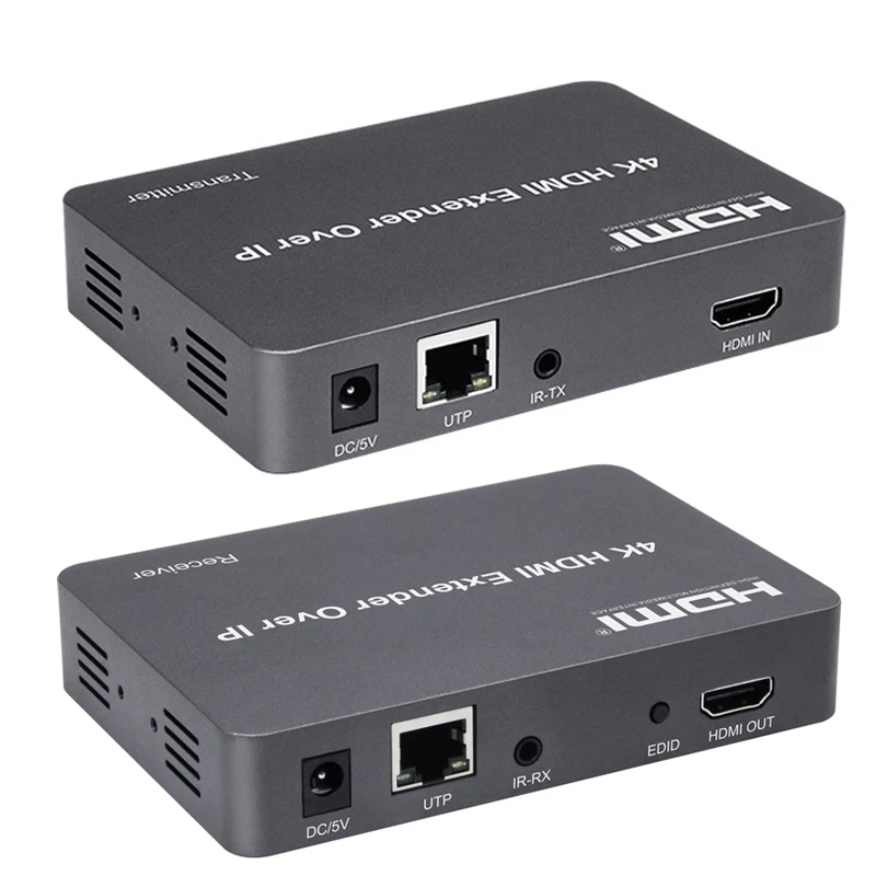 TX and RX 1 Set 150M 4K HDMI удлинитель по IP KVM RJ45 Cat5E Cat6 Ethernet кабель Поддержка USB мышь клавиатура расширение 1 передатчик 30 приемник - Цвет: TX and RX 1 Set