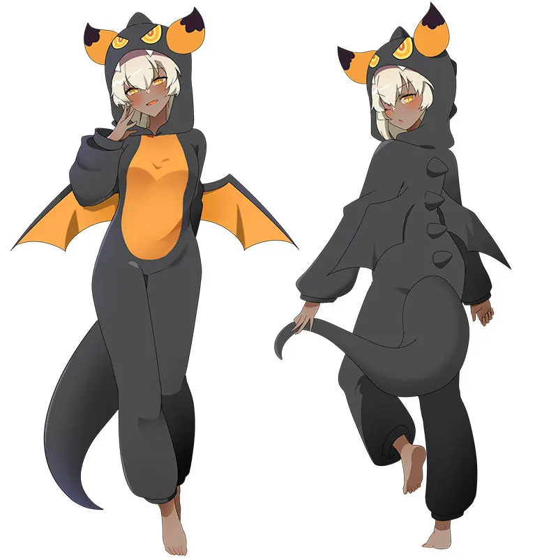 Game Monster Kigurumi Pajamas Plush Winter Flannel Adult Cartoon Anime Cosplay Costume