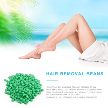 

HOT Solid Hair Removal Wax 50g Green Apple No Strip Depilatory Hot Film Hard Wax Pellet Waxing Bikini Hair Removal Bean