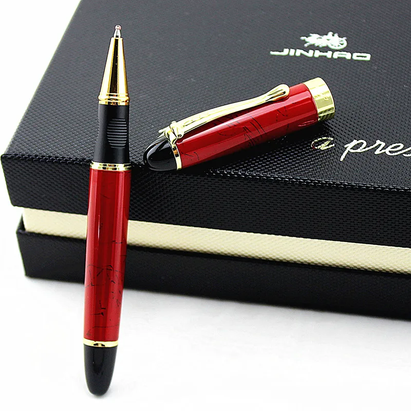 JINHAO X450 Красивая деловая Красная Средняя шариковая ручка, новая офисная деловая школьная Ручка для письма