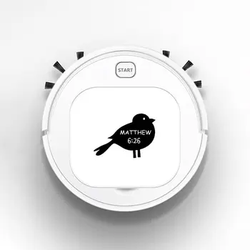 

Smart Sweeper Robot House Durable Power Floor Cleaning Robots Vacuum Cleaner 1800pa Bible Verse MATTHEW 6:26 Christian