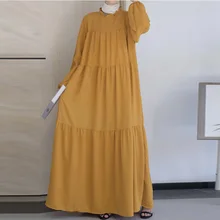 

Arabian muslim women dress middle east dubai fashion long dress abaya plus size clothing mosque ramadan long dress islamic dress