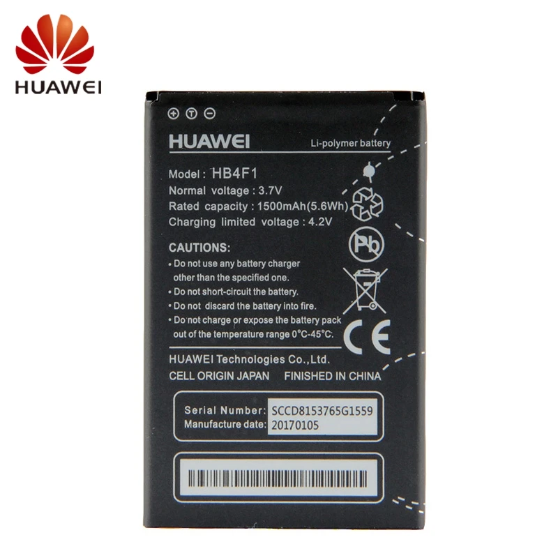 

Huawei HB4F1 Original Battery For Huawei U8800 U8220 U8230 E5830 E5838 E5 C8600 E585 Ascend M860 X5 C8800 1500mAh Battery