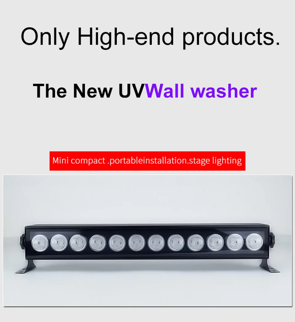 WUZSTAR 12 Светодиодный УФ-светильник для дискотеки, фиолетовый, черный, 36 Вт, Par лампа, УФ-лампа для вечерние, рождественские, лазерные, сценические, настенные прожекторы, точечный светильник, подсветка