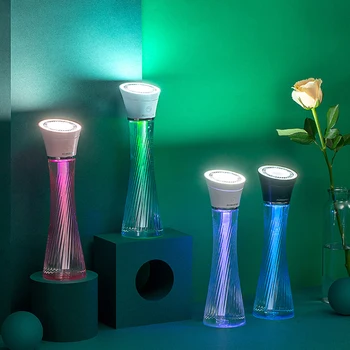 

250ml Air Humidifier Tower Shape Portable Nano Fine Fog Water Mist Maker Household Aromatherapy Diffuser with Colorful Light