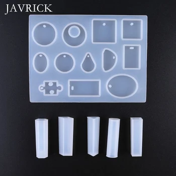 

DIY Clay Epoxy Resin Mold Pendant Molds Set Silicone Rectangle Stone Cabochon Mould DIY Accessories Jewelry Making Craft