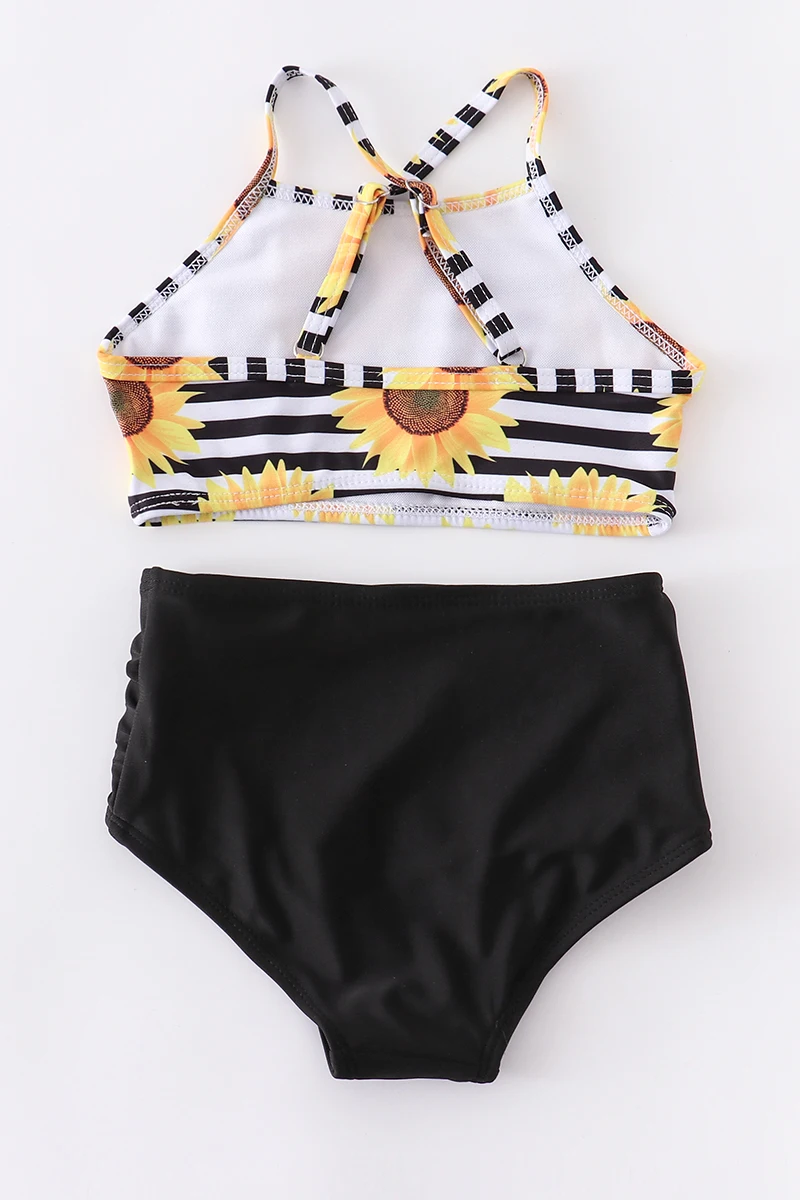 Girlymax Summer Baby Girls Children Clothes Mommy & Me Stripe Floral Leopard Swimsuit Bikini Boutique Set Kids Clothing son and daughter matching outfits