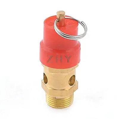 Воздушный компрессор золотой тон 16,7 мм Наружная резьба предохранительный клапан сброса давления