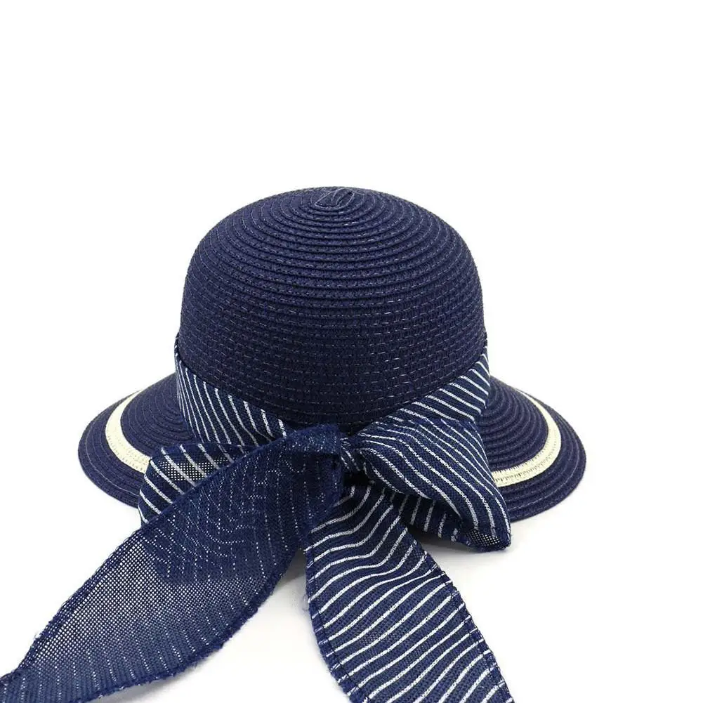 Уличная женская соломенная шляпа с широкими полями с бантом forSummer Sun Hat