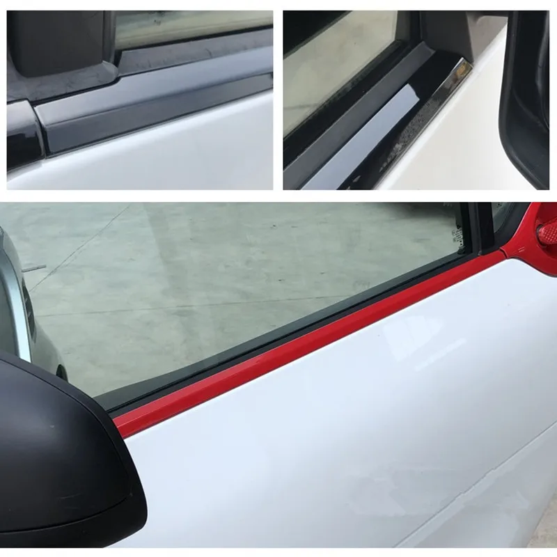 2 шт., накладка на окна автомобиля, Погодная полоса, наклейка, Обложка для Smart Fortwo,,,,,, внешний стиль кузова