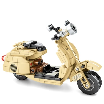 

2020 Technic series MOC Little sheep vespa Motor Cross Bike Electric Car Building Blocks Sets Motorcycle parts Model Bricks