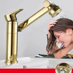 Bathroom Sink Faucet Universal Swivel Hot&Cold Water Outlet Basin Faucet Household Kitchen 360 Degree Rotating Water Taps