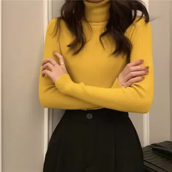 

Cashmere 2020 new 100% pure cashmere sweater women's T-shirt bottoming sweater high neck