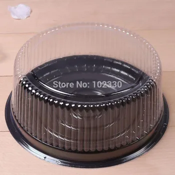 

100pcs big round cake box/ 8 inches cheese box /clear plastic cake container party wedding cake holder