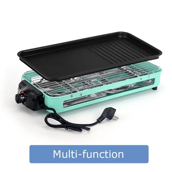 

Electric Grill Pan Multi-functional Griddle Easy Use Barbecue for Home Party Kitchen Appliance
