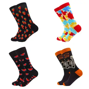 

Korean style fashion sewing pattern Spring and summer unisex funny cartoon socks Harajuku Divertidos skateboard Chaussette