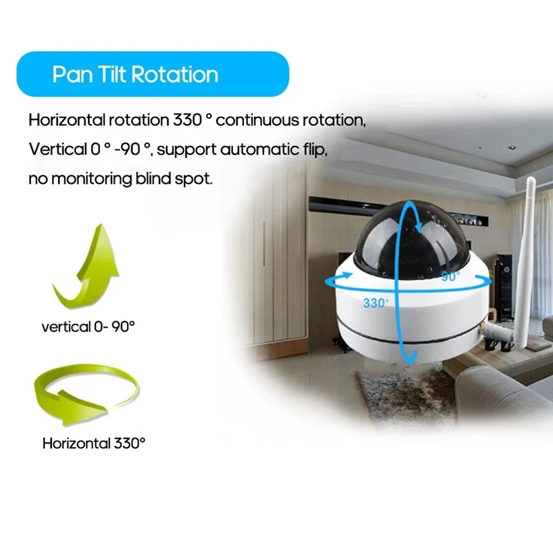 MOOL R-QJ252-HG 20 2,5 дюймов 2MP Wi-Fi мини PTZ купольная камера полный H-D скорость купольная камера 1080P инфракрасная ночная версия видеокамеры