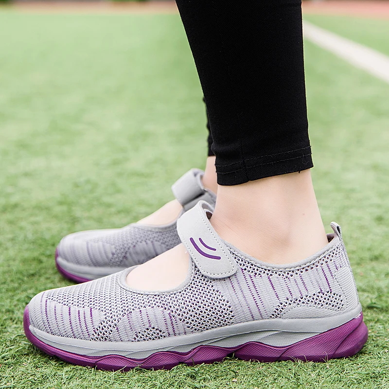 Women Shoes Summer Fashion Women Flat Platform Breathable Mesh Casual Sneakers Boat Shoes
