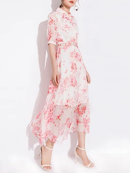 

Dress Female Summer 2020 New Korean Version of the Loose Little Significantly Higher than French Thin Long Floral Skirt Female