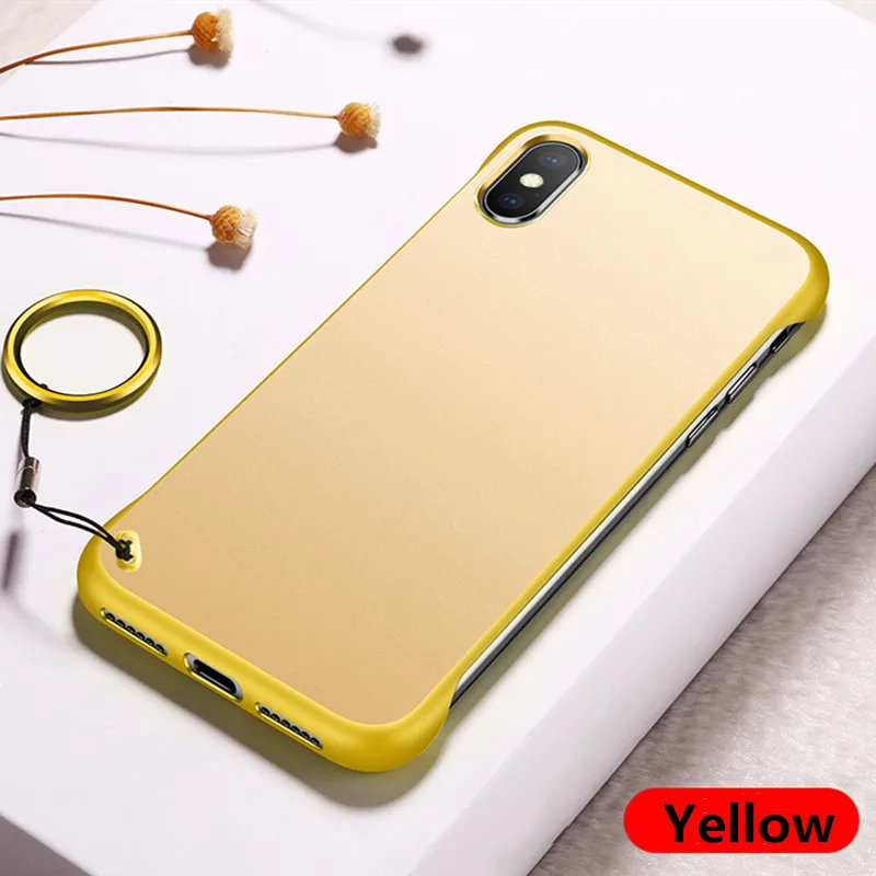 KoisAcase выполненные Прозрачный матовый жесткий чехол для телефона для samsung S8 S9 S10 Plus Note 8, 9, 10, A50 A60 A70 A80 чехол для телефона с кольцевым