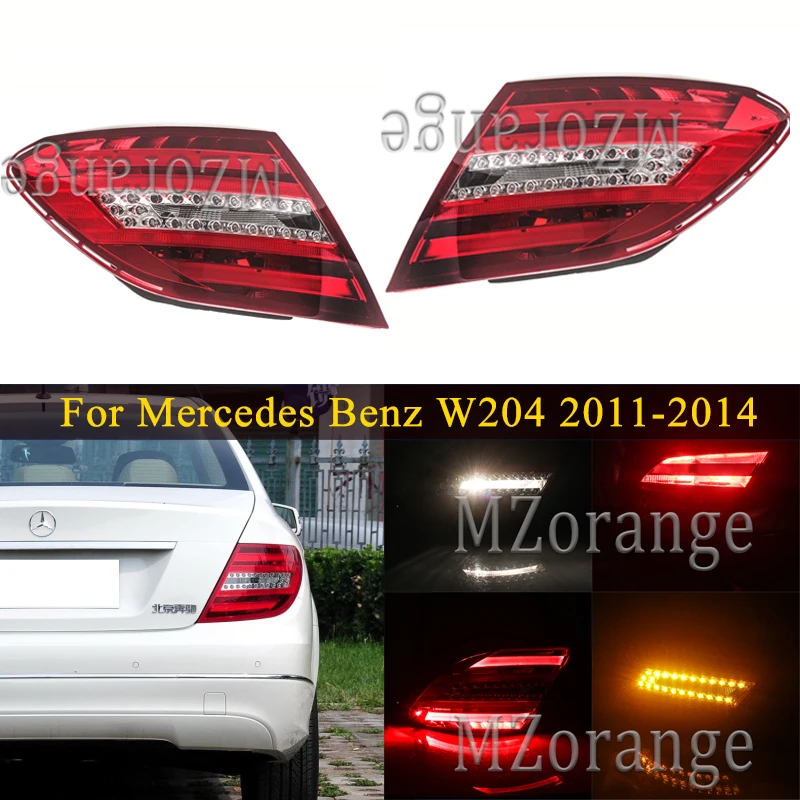 Задний светильник для Mercedes Benz W204 C180 C200 C220 C260 C280 C300 2011- хвост светильник s стоп светильник автомобильные аксессуары