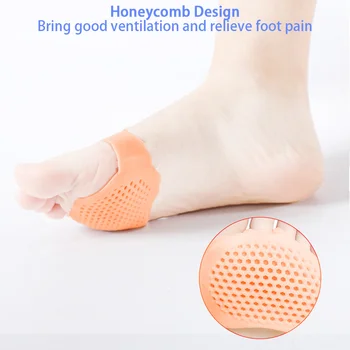 

Breathable Silicone Gel Insoles High Heel Shoes Slip Resistant Protect Pain Relief Invisible Silicone Soft Pad Tools Foot Care