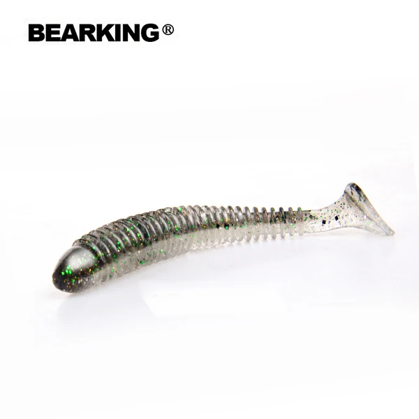 Bearkinghot приманка для рыбалки, мягкая профессиональная приманка, 4 дюйма, 6 шт., 10 см/4,8 г, качественный искусственный карп, воблеры - Цвет: A