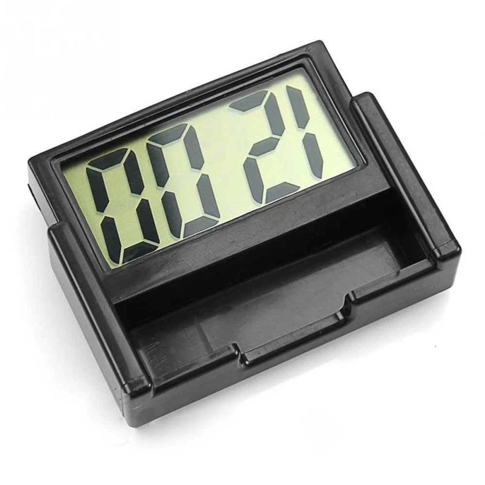 Портативный автомобильный интерьер ЖК-экран мини-часы приборная панель самоклеющиеся цифровые часы Настольный календарь аксессуары для стайлинга автомобиля подарки