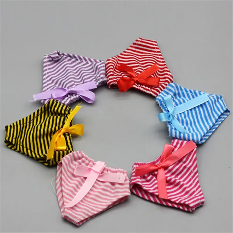 

1PCS Doll Underpants Dress Up Best Toys Lovely Pattern Striped 43cm Doll Cute Panties For Children Doll Underwear