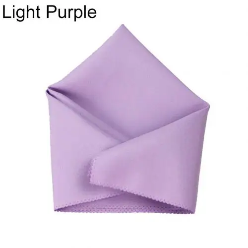 1 шт. 19 дюймов квадратные салфетки однотонные Цвет салфетки Свадебные Столовая салфетка платок ткань для ужин Украшение стола сплошной Цвет - Цвет: Light Purple