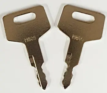 

2x key For Takeuchi New Holland Excavator Case Gehl Track Skid Steer Loader H806