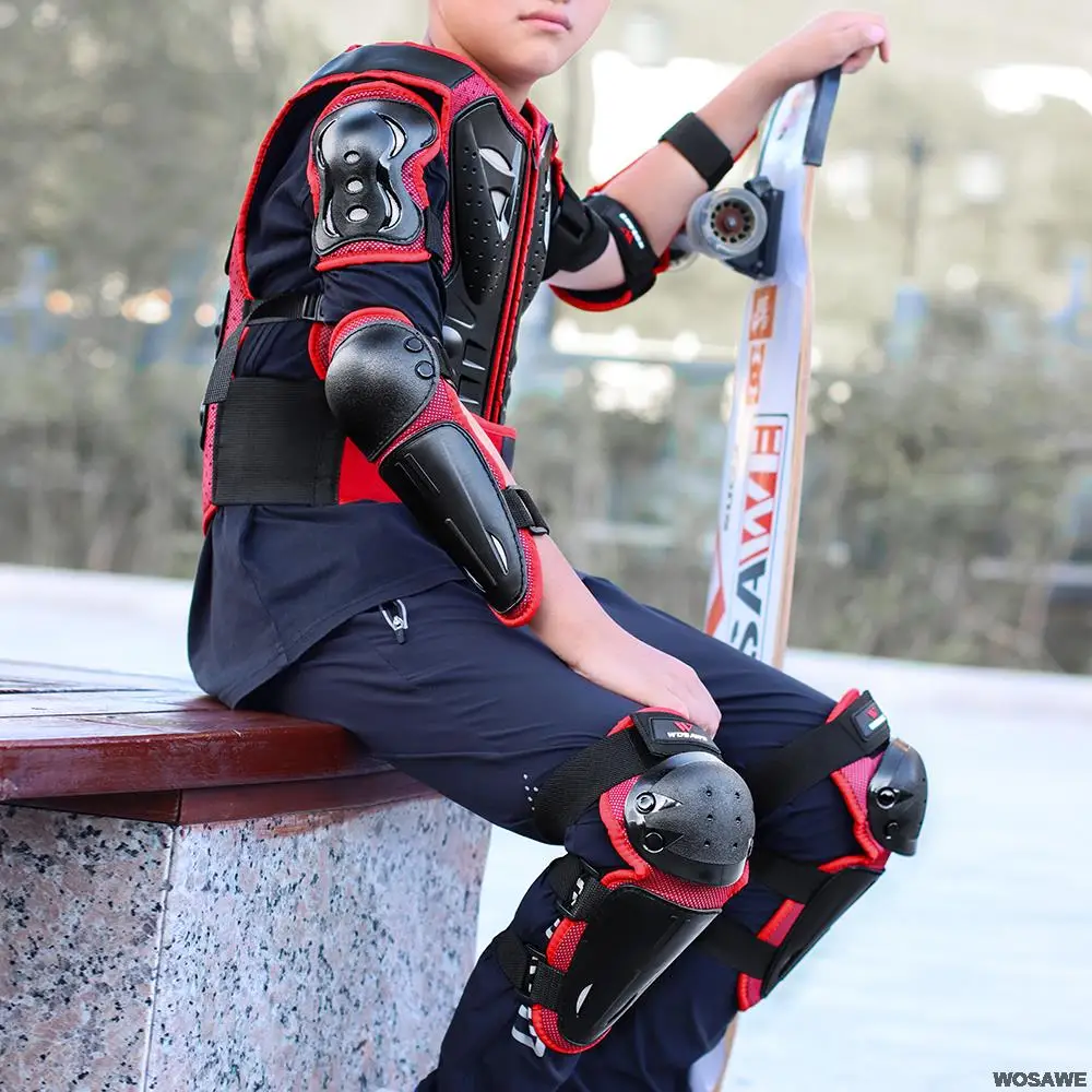 New 5-14 Year Outdoor Skating Snowboard Kids Body Chest Spine Protector Protective Guard Moto Dirt Bike Jacket Child Armor Gear
