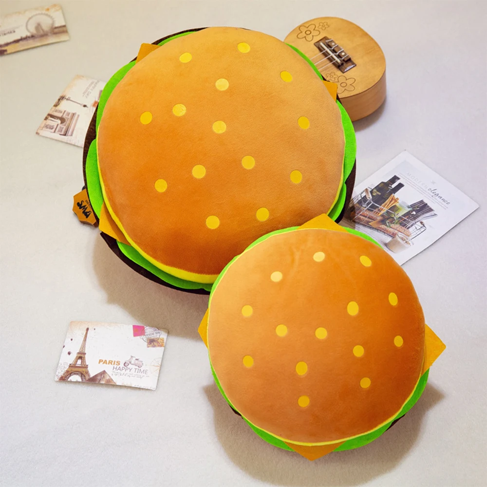 Мультфильм мезонин Моделирование Гамбургер еда игрушка подушка мягкая