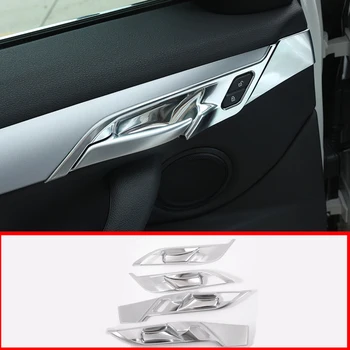 

For BMW X1 f48 2016-2018 X2 F47 2018 Car Accessories ABS Matte Chrome Interior Door Bowl Cover Trim