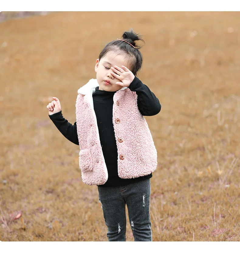 WEPBEL Baby Girls& Boys Winter Vests Hooded Toddler Fleece Vest Autumn Outerwear Clothes Children Warm Vests For Girls 2-6 Year