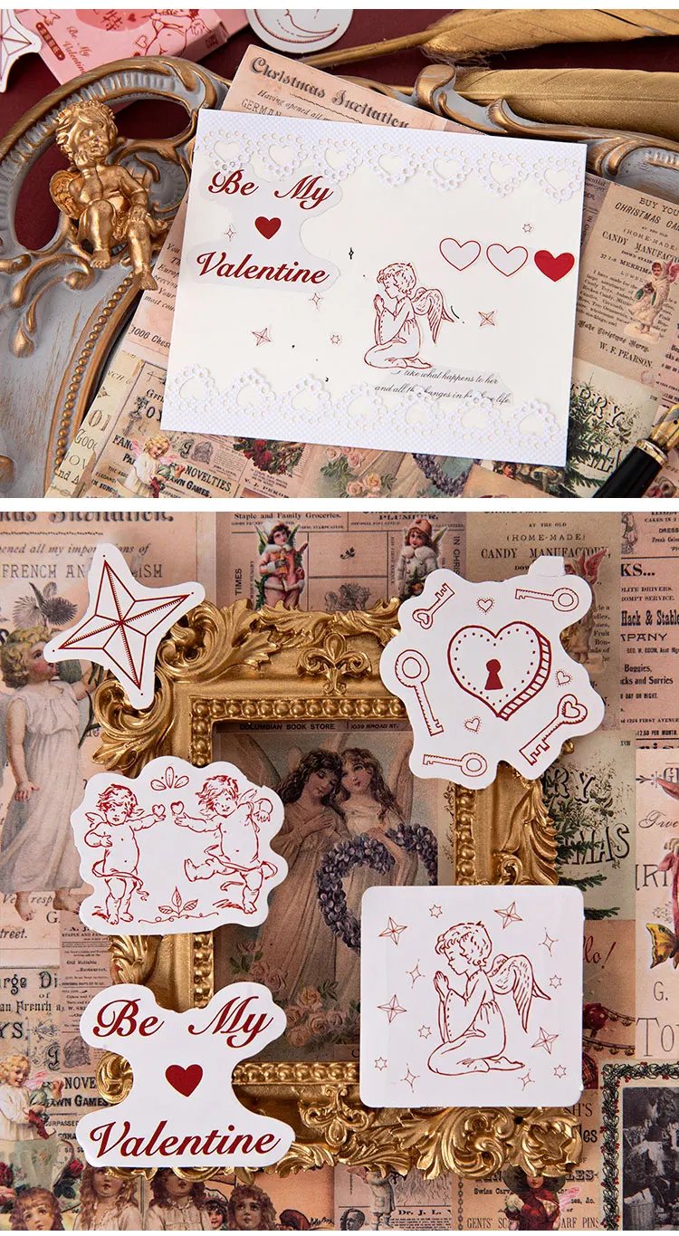 Mo.Card Goddess of love mini paper diary sticker 45 pcs/pack Scrapbooking Decoration label Wholesale