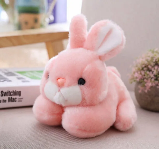 15 см/20 см Kawaii милый розовый кролик животные кролики Мягкие Плюшевые Игрушки для маленьких девочек Подарки на день рождения - Цвет: Розовый