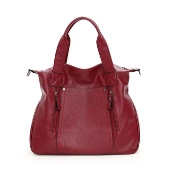 

High Quality Retro Casual Ladies Tote Handbag Leather Luxury Handbags Women Bags Designer Women Shoulder Bag Bolsas