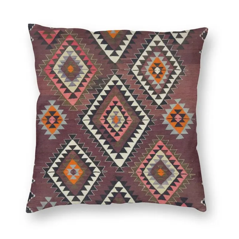 

Винтажный турецкий бриллиантовый Племенной наволочка Kilim 45x45 см домашний декор богемная Геометрическая Этническая декоративная диванная подушка для дивана