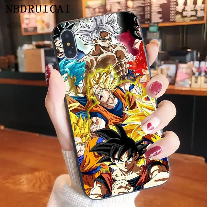 NBDRUICAI Dragon Ball Z Super DBZ Goku высококачественный чехол для телефона iPhone 11 pro XS MAX 8 7 6 6S Plus X 5