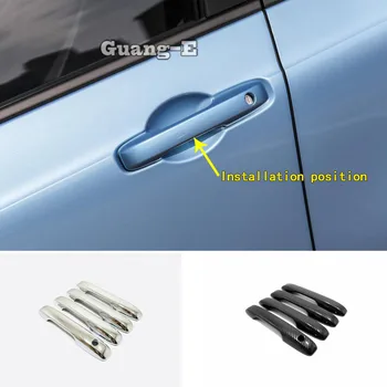

Car Styling Cover Body Detector Stick Frame Lamp Trim ABS Door Handle 4pcs For Honda Fit Jazz 2020 2021