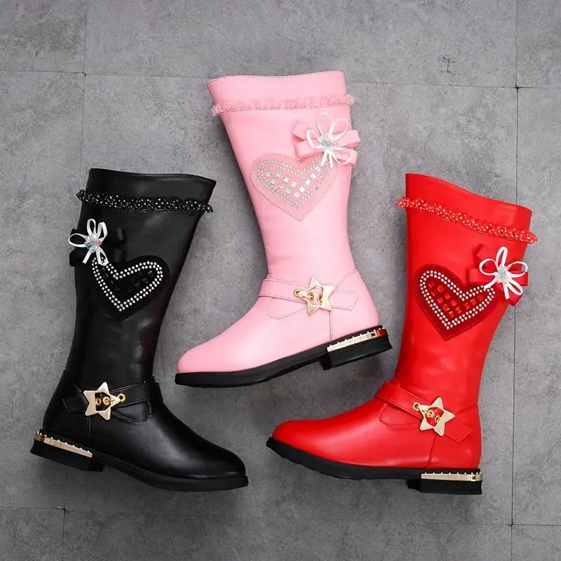 Ботинки для девочек новинка 2020 модные весенне зимние элегантные длинные ботинки