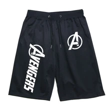 Новые повседневные хлопковые спортивные дышащие брюки Аниме Мстители короткие брюки мужские женские бег трусцой короткие брюки