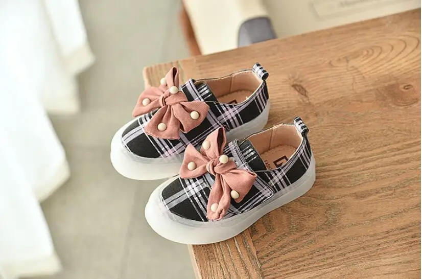 Baby girl shoes children spring new fashion girls bow shoes non-slip soft bottom princess toddler shoes girls size 21-30