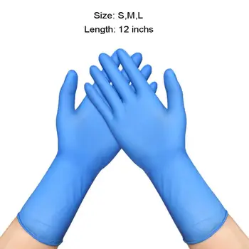 

50pcs Waterproof Powder Free 12inches Disposable Washing Cleaning Household Nitrile Gloves Laboratory Mechanic Work Safety Glove