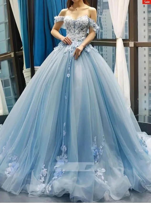 picture color Бледно-синие строгие вечерние платья платье с открытыми плечами Vestido de festa цветочный Дубай Вечерние платья на шнуровке abiye robe de soiree - Цвет: picture color