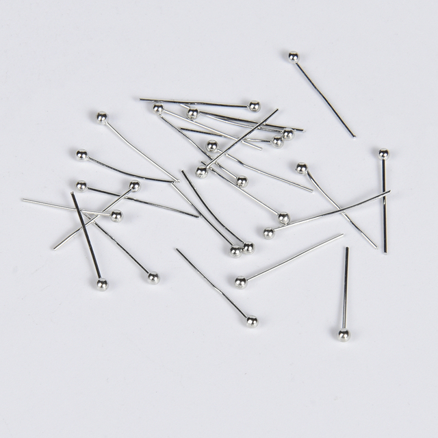 15 20 30 35 40 45 50mm Eye Ball Flat Head Pins Earrings Diy Findings Accessories Headpins For Jewelry Making Supplies