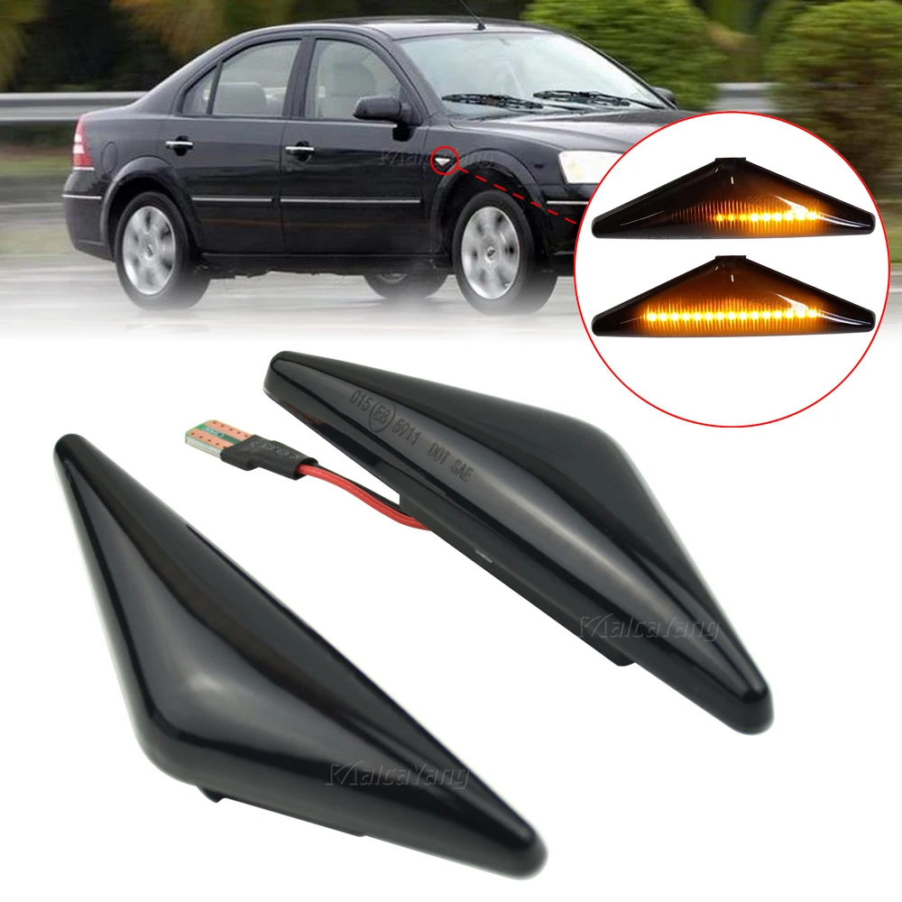 2 шт./лот для Ford Focus MK1 1998 2004 Mondeo MK3 2000 2007 боковой маркер последовательный индикатор